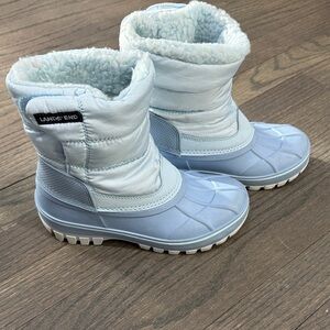 Kids Lands’ End Light Blue Winter Boots